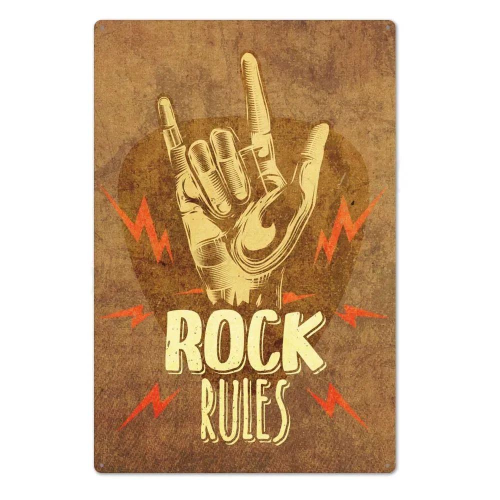 "Let The Music Be Your Master" Music Theme Metal Panel Wall Decor