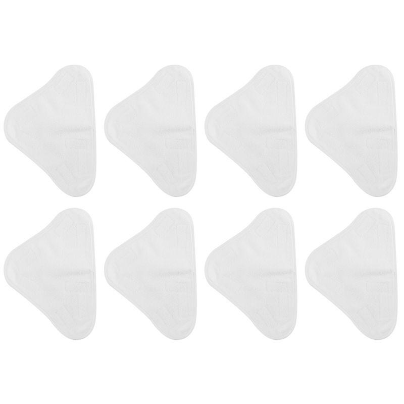 AEE4-8 Pcs Of Replacement Steam Mop Microfiber Cloth Pad For Mop Triple-Cornered Mop