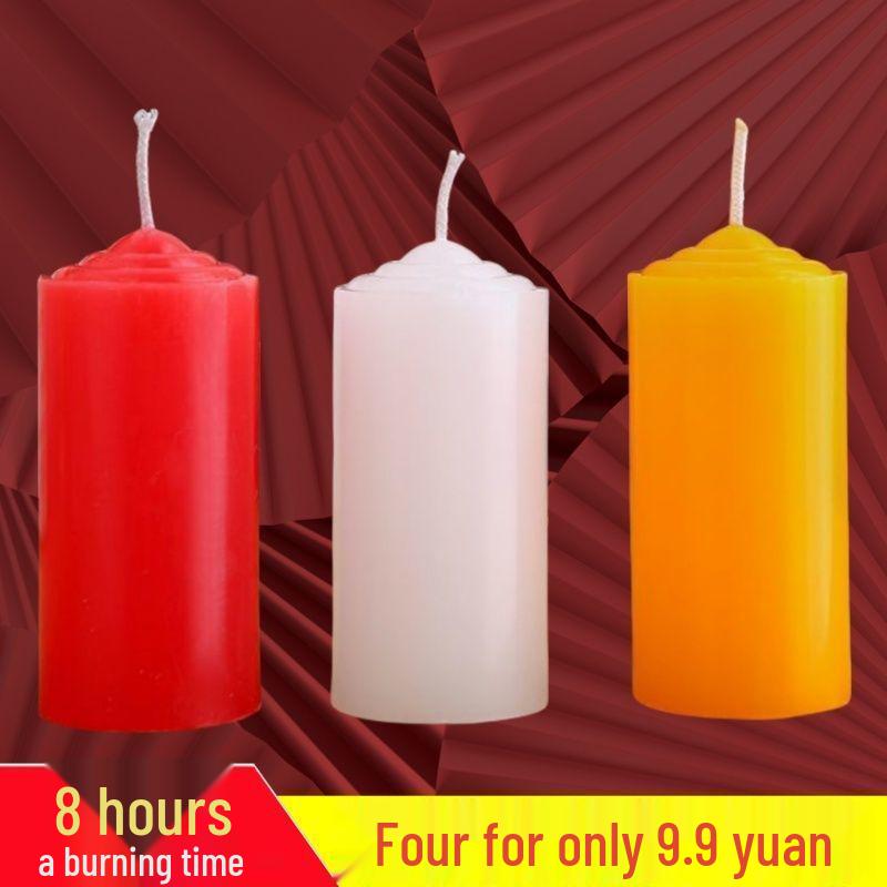 Smokeless Odorless Cylinder Candles for Power Outages, Weddings, Birthdays, New Year, and Decoration