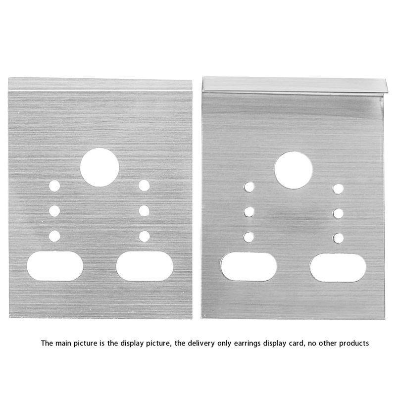 AEE4-500 Pack Hanging Earring Cards Earring Card Holder, Plain 1.2X1.5Inch Earring Display Holder With 6 Holes For Ear Studs Dur