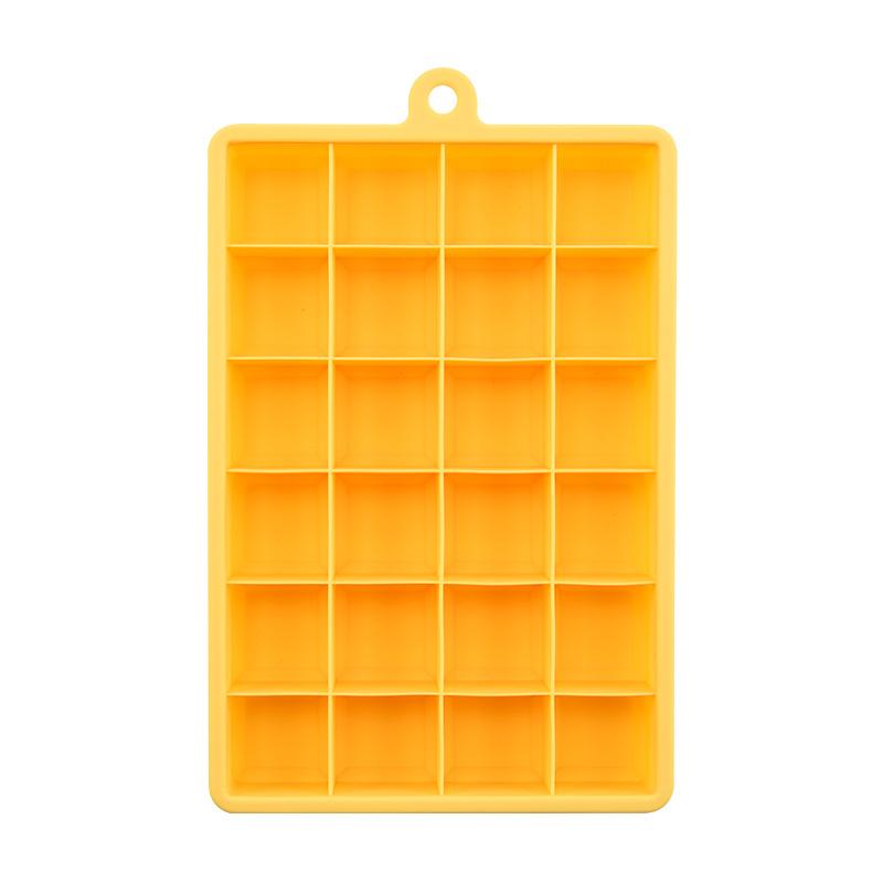 24-Grid Silicone Ice Cube Tray with Lid, Food Grade BPA-Free Easy Release Ice Mold for Home Bar, Kitchen, Cocktails, Whiskey