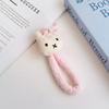 Miffy Rabbit Plush Phone Case Lanyard: Handheld Anti-lost Wrist Strap Keychain Pendant.