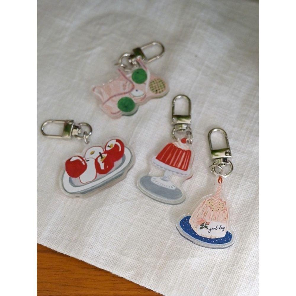 

via01 via01 x Grim Is Life Брелок-кошелек Чехол для AirPods Брелок 4 вида Blue tangerine