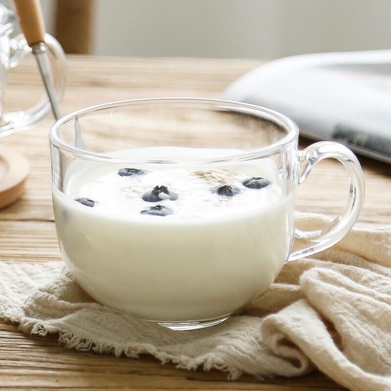 Taixige 470ml Microwave-Safe Tempered Glass Mug