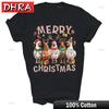 Christmas Lights Chicken Santa Funny Xmas Tree Unisex Shirt Gift In Y2K Trend Style for Shirt Casual Top T Shirts Street Fashion
