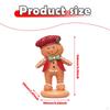 Christmas Gingerbread Decoration Ornament Cute Decorative Sculpture Resin Figurine for Mantel,