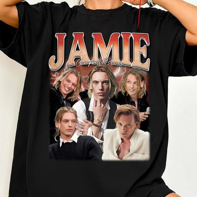 T-shirt Jamie Campbell Bower, T-shirt Vintage Bootleg, T-shirt Acteur Jamie Campbell, T-shirt Graphique Célébrité Rétro, Cadeau Fan