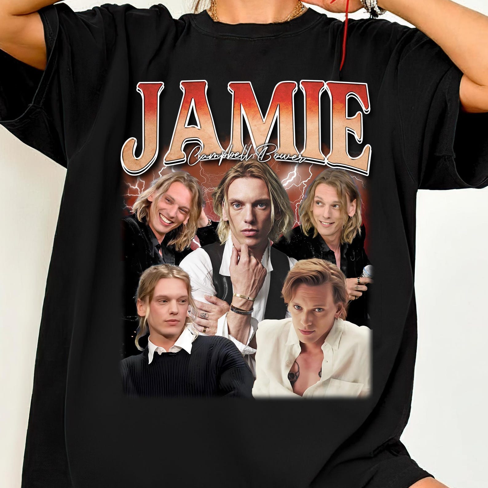 Jamie Campbell Bower Shirt, Vintage Bootleg Tee, Jamie Campbell Actor Shirt, Retro Celebrity Graphic Tee, Fan Gift S