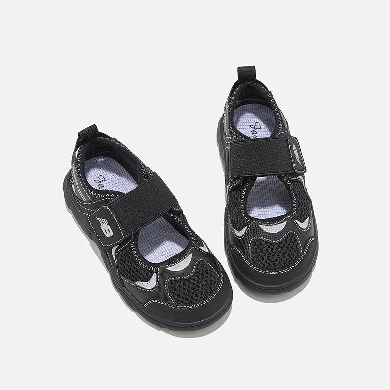 Children's Sandals 2025 Summer New Boys' Shoes Mesh Breathable Soft Sole Sports Bag Head Sandals Girls Summer
