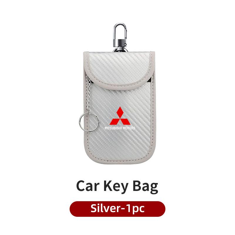 

Car Key Signal Blocker Case Signal Shield Protector Pouch Key Storage Organizer For Mitsubishi Outlander Lancer L200 ASX Pajero