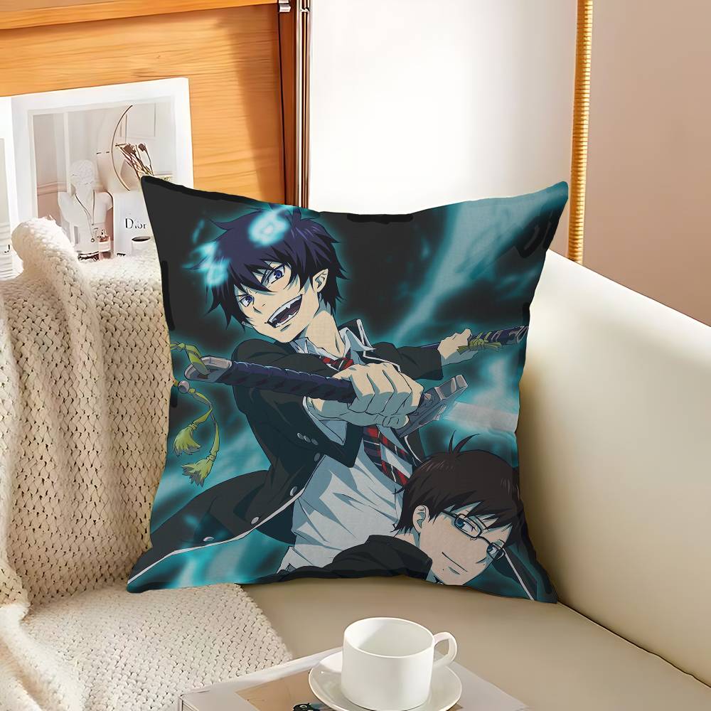 Blue Exorcist Cushion Cover Pillowcase Upholstery Sofa Throw Pillow Home Decor Pillowcas