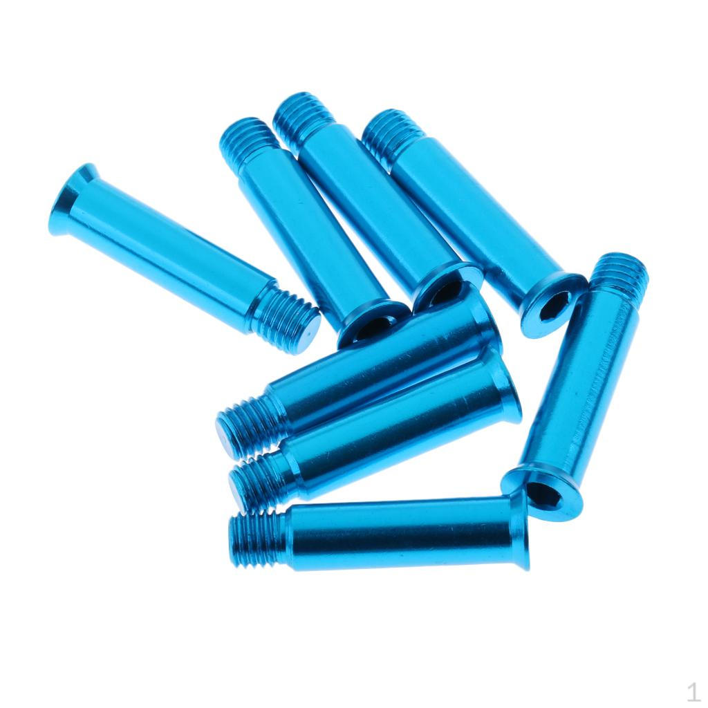 

8 шт. Колесо для роликовых коньков, винты оси роликовых коньков, болты, шипы подшипников синий