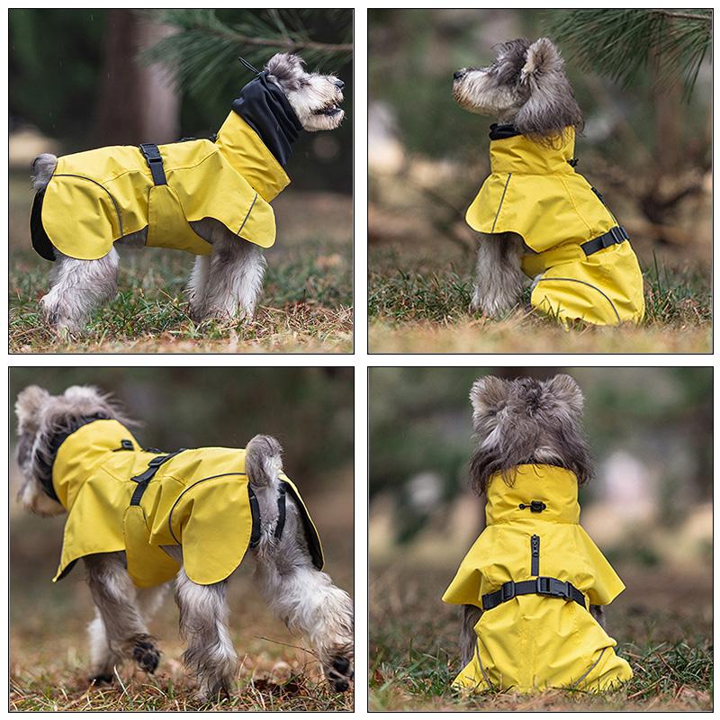 Pet Dog Waterproof Raincoat Outdoor Small Medium Size Dog Universal Teddy Bichon Puppy Clothes Pet Apparel Casual Raincoat