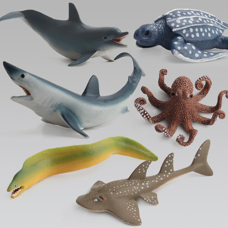 Children'S Simulation Toy Set Model Doll Figure Underwater World Marine Animals 11 Optional Boutique Ornaments