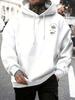 Men's Casual Tropical Palm Tree Print Hooded Sweatshirt with a Loose Fit and Pockets Comfortable Sports Top