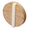 Guitar Resonator Biscuit Replacement Maple Wood Biscuit with Ox Bone Saddle for Single Cone Resonator GK999B
