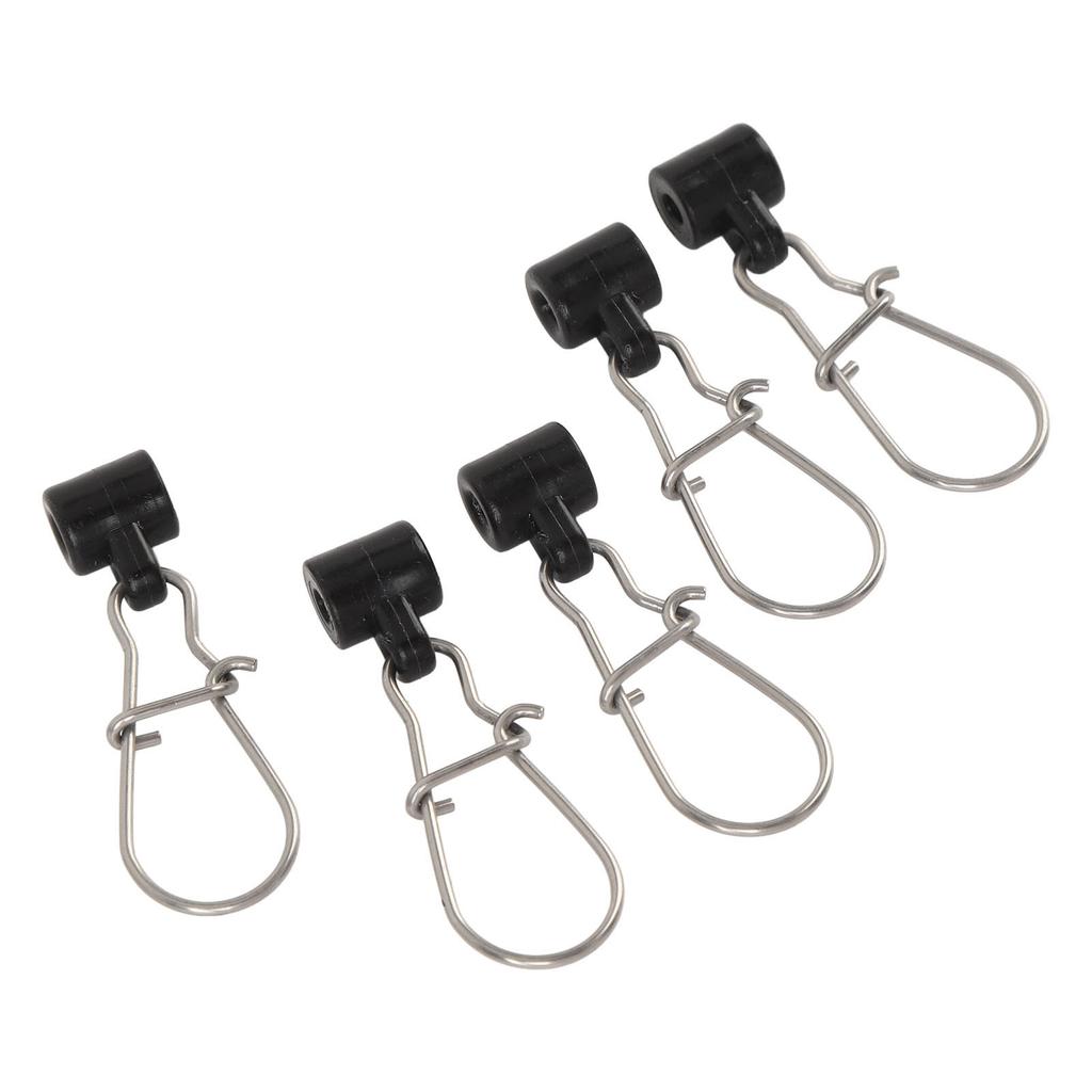 50PCS Fishing Line Sinker Slides Stainless Steel Double Lock Heavy Duty Sinker Slider with Box
