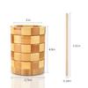 Traditional Design 101 Drink Stirrer Collection With Wooden Stand For Coffee Houses Home Lounges Restaurants