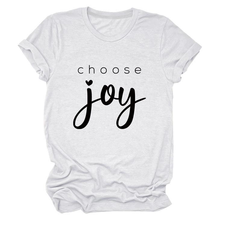 Simple casual temperament versatile women's round neck short-sleeved T-shirt base
