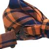 [Bowties.jp] Orange Green Blue Check Bow Tie (Easy to Wear) (Orange)