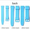 Correa de silicona impermeable para reloj Swatch, pulsera de goma suave para hombre y mujer, correa de repuesto de 16/17/19/20 mm.
