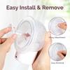 13/15/17/19/21mm Pump Flange Converter Adapter with Nipple Size Guide Soft Silicone Inserts for Breastfeeding Mother