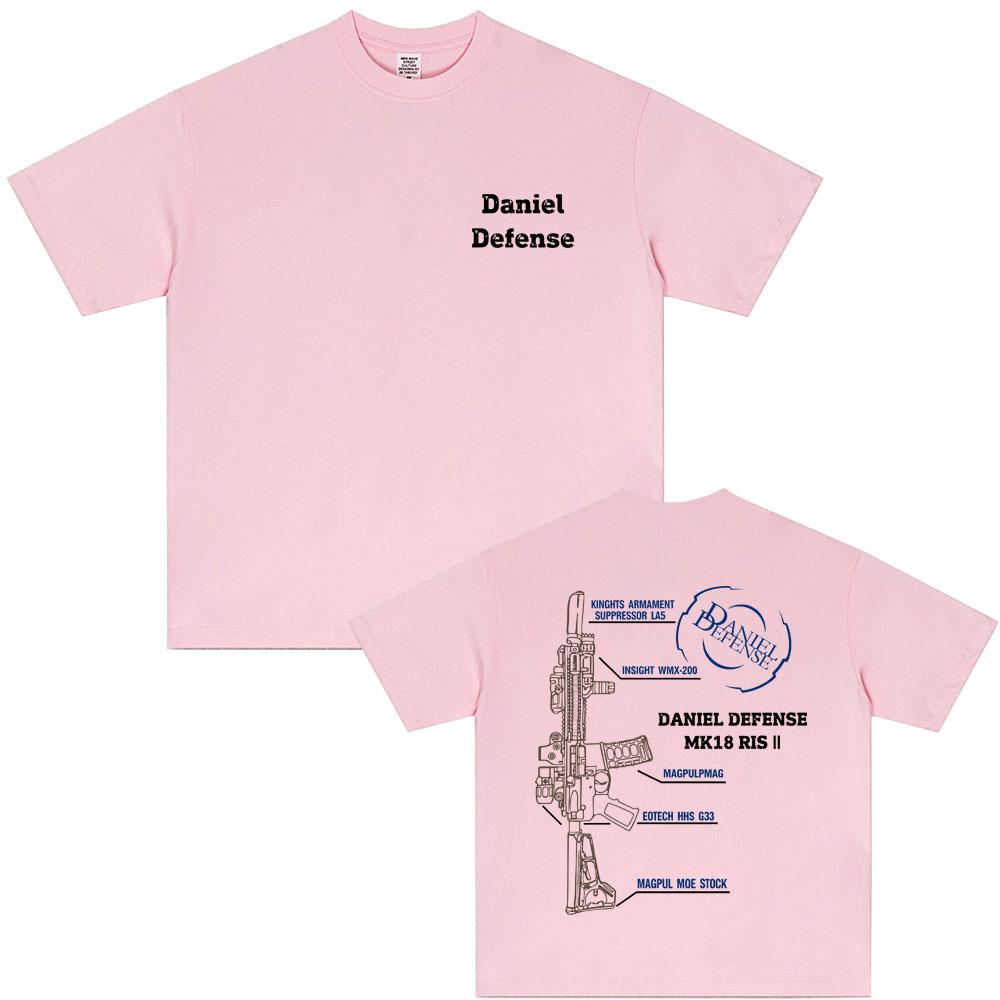 Daniel Defense MK18 Graphic T-shirt Male Fashion Casual Oversized Streetwear Men Women High Quality Soft Cotton T Shirts Tops