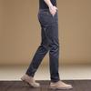 2024 Spring And Autumn Combed Plush/Regular Pure Cotton Simple Casual Loose Straight Men'S Business Elastic High End Pants