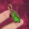 Tree Of Life Copper Green Turquoise Pendant Copper Wire Wrapped Gemstone Jewelry