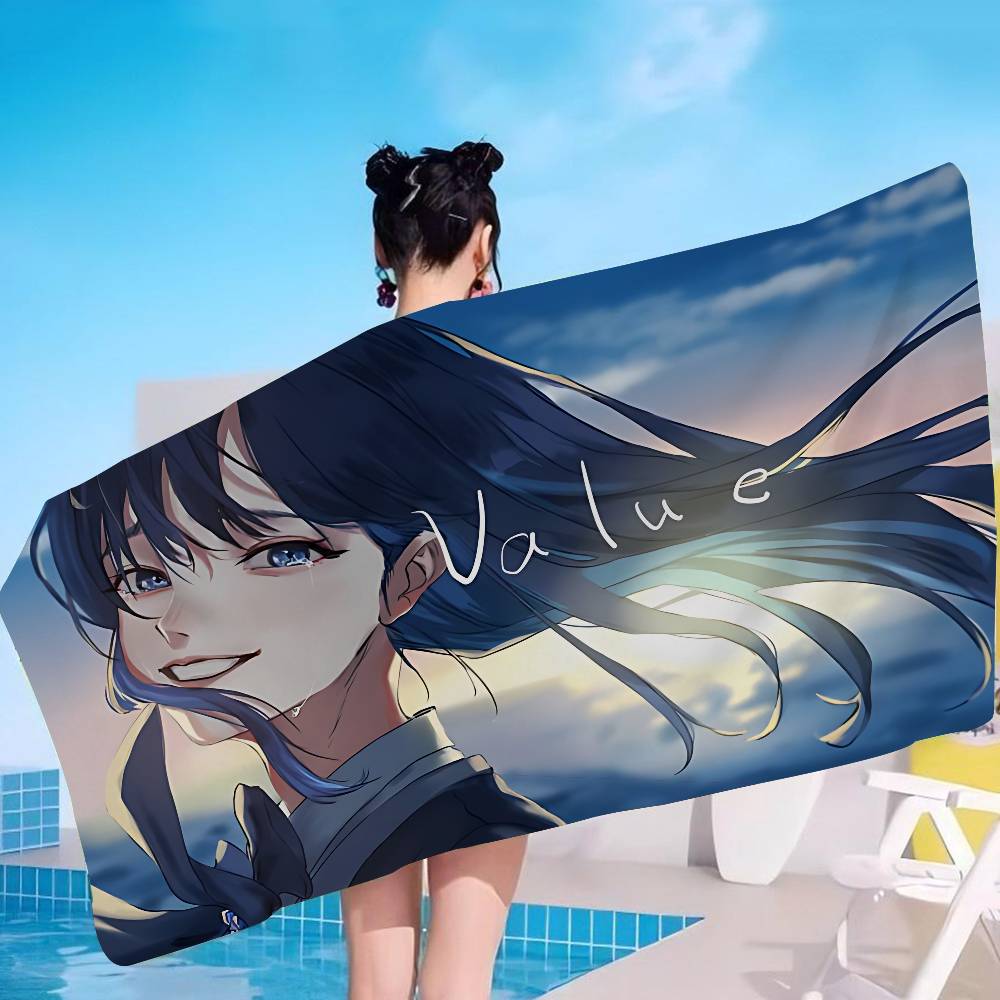 Ado Japanese Singer Microfiber Beach Towel Absorbent Quick Dry Soft Yoga Swimming Resort Mountain Climbing Towel