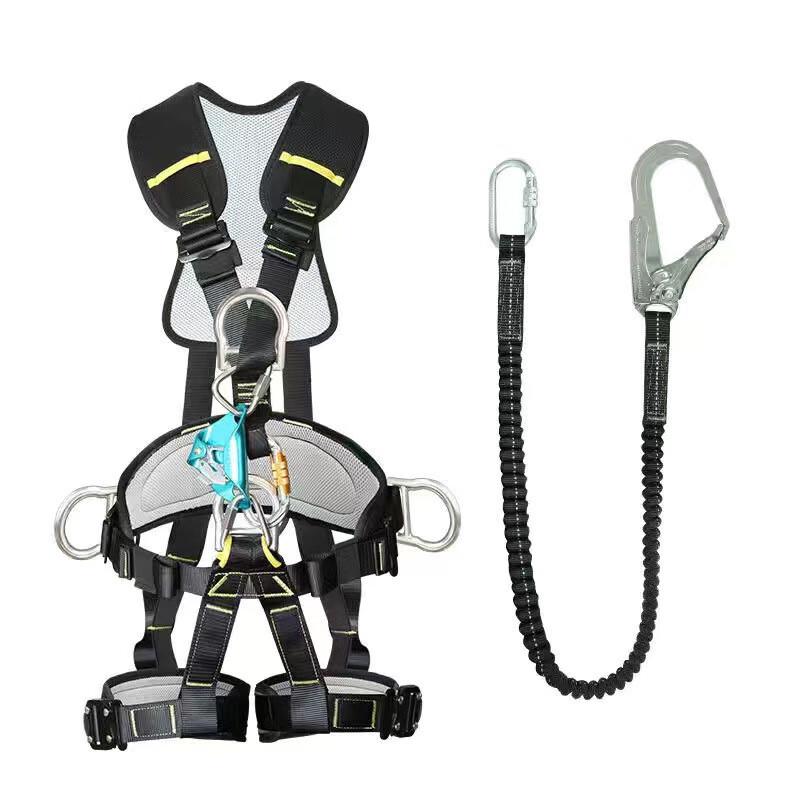 Reflake Full Body Safety Harness with Elastic Lanyard
