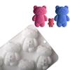 Little Bear Shape Chocolate Mold Food-Grade Silicone Pudding Mould  Valentine's Day