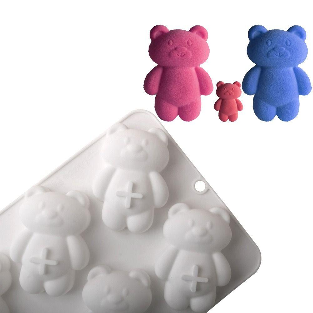 Little Bear Shape Chocolate Mold Food-Grade Silicone Pudding Mould  Valentine's Day