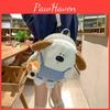 Puppy Cuter Plush Backpack With Comes With The Same Pendant Kindergarten For