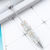 6pcs Rhinestones Fancy Pen Ballpoint Pen Smooth Writing Pen 1.0mm Glittering Beadable Pen Stationery Pen for School