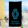 Renault Personalized Name Beach Towel Super Soft & Absorbent Ideal for Travel Outdoor Swim Pool Yoga Surf Camping Hiking Gym Gift Holiday