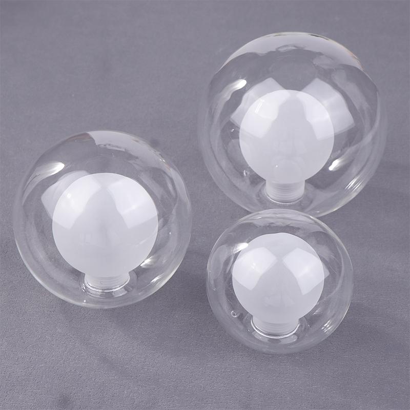 Kugel in Kugel G9 Globus Glasschirm Ersatz Klar Weiß D80Mm D100Mm D120Mm Fassungsöffnung Lampenschirm G9 Abdeckung