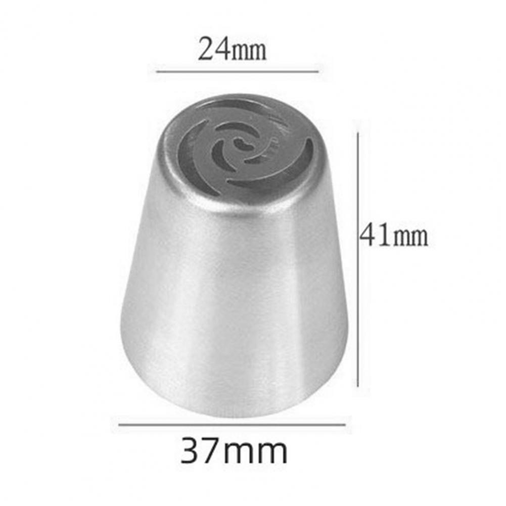 Spritstyll Professional Spritstyllset för Tårtdekoration 7 Blomstertyllar i Rostfritt Stål för Tulpaner Rosor Hemgjorda Bakverk