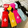Creative Luggage Tag Portable Solid Color Label Baggage Suitcase Id Address Holder Boarding Tags Travel Accessories