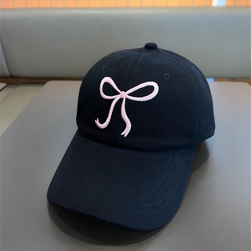 Hat Female peaked cap Deepened and widened face Small soft top baseball cap Men's versatile letter embroidered sun hat