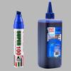 Pennarello Jumbo Impermeabile e Resistente all'Olio - Punta Extra Spessa, Inalterabile, Rosso/Blu/Nero