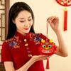 Cartoon Chinese Dragon Hanging Decoration with Tassels 2024 Year of The Dragon New Year 3D Dragon Ornament Pendant Home Decor Spring Festival Gift