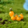Miniaturní zahradní ozdoba Rozkošný kreslený zvířátko Mrkvový domeček Zahradní pryskyřičné doplňky Řemeslné zpracování