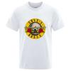 T-shirt Guns N Roses en Coton Pur Hard Homme et Femme Te Mode Hip Hop Tendance Luxe Léger Street Vêtements Garçons Musique