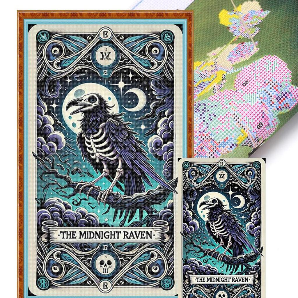 Animal Printed Cross Stitch Kit DIY 11CT Embroidery Craft Set Home Wall Decor