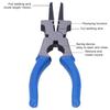 High Carbon Steel Multi-Functional Welding Pliers Insulated Handle Welding Accessories  For Welding
