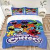Critters Adventure Print 3Pcs Bedding Setduvet Cover With 2 Bedropillowcase Home Birthday Gift