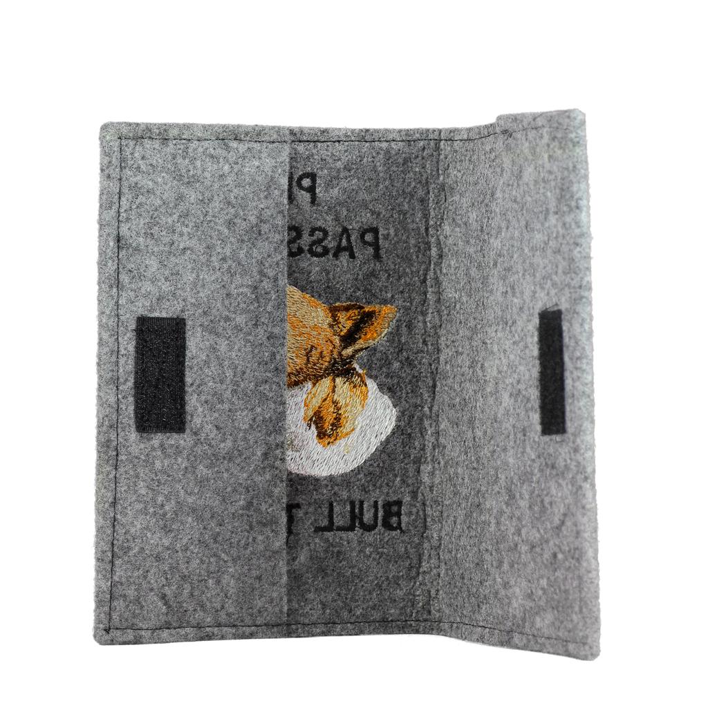 Bull Terrier, Bully - Dog passport case, document case, gift for the traveller from the Art-Dog brand