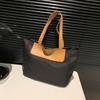 Large Capacity Fashion Casual Bag Splicing Texture Handbag 2025 Spring New Versatile Ins Tote Bag