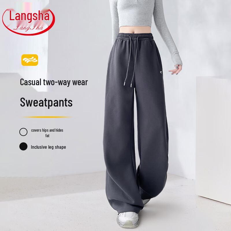 Langsha Women's Embroidered Pleated Two-Way Cargo Pants